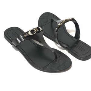 COACH Pennie 2 Sandals Black Jelly